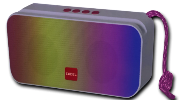 Excel Bluetooth Speaker – ESP-04 -7 Colors Light Wireless Sound Box